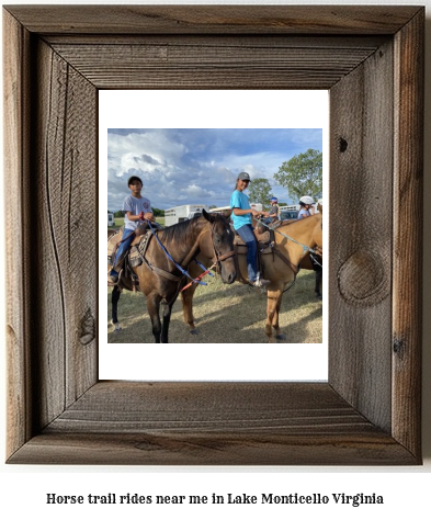 horse trail rides near me in Lake Monticello, Virginia